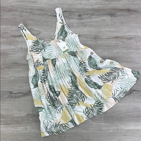 ☀️RIP CURL☀️ COASTAL PALMS DRESS COVER UP - Picture 2 of 15